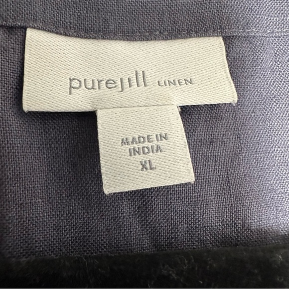 PUREJILL Linen Embroidered Sleeveless Maxi Dress size XL - Picture 9 of 14